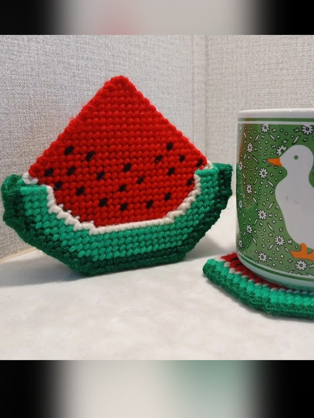 Handmade Watermelon Coasters